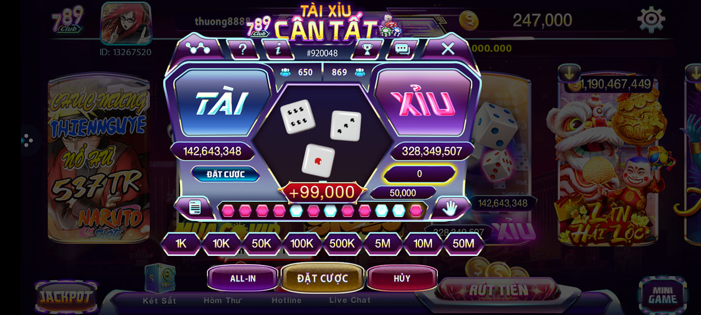 789Club Tai Xiu game ca cuoc hap dan day kich tinh
